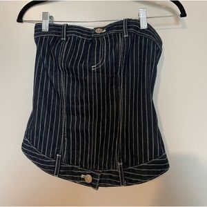 ZARA strapless demin top! NEVER WORN